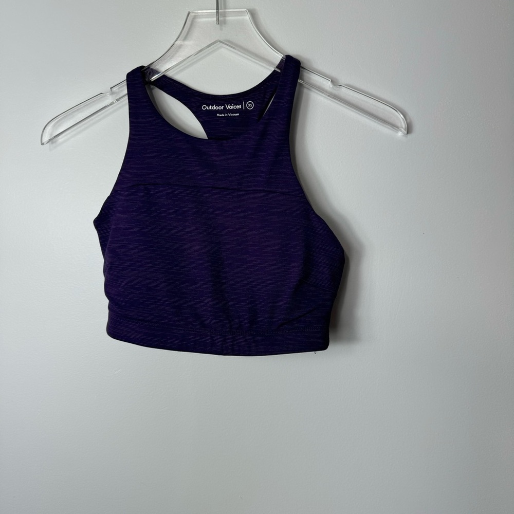 Outdoor Voices All time bra space dye purple size xs 1906